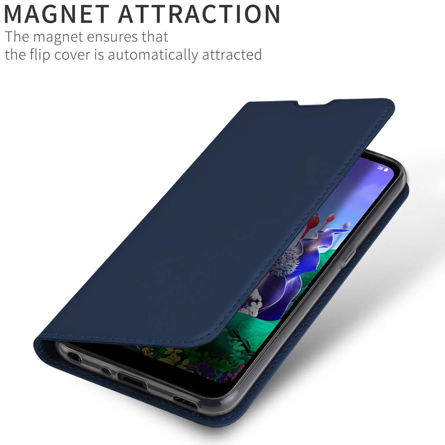 Флип-чехол для LG Q60 K50 PU кожаный мягкий чехол для телефона защитный слот для карт держатель кошелек подставка чехол для мобильного телефона
