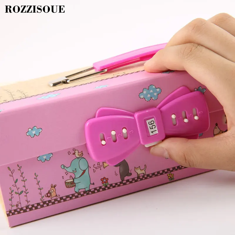 Милые корейские Kawaii Ppencil чехол s школьный Карандаш Чехол для девочек пароль ручка коробка Карандаш Чехол Канцелярские сумка, школьные принадлежности 3 этажа