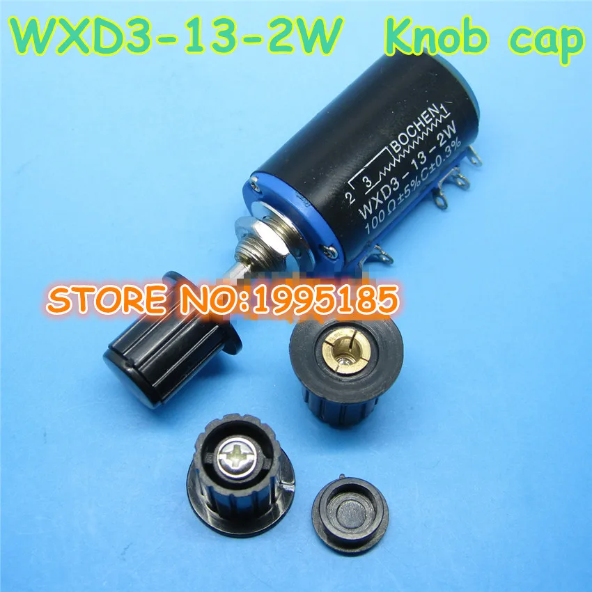 

5PCS Black WXD3-13-2W potentiometer knob cap (copper core) 4mm