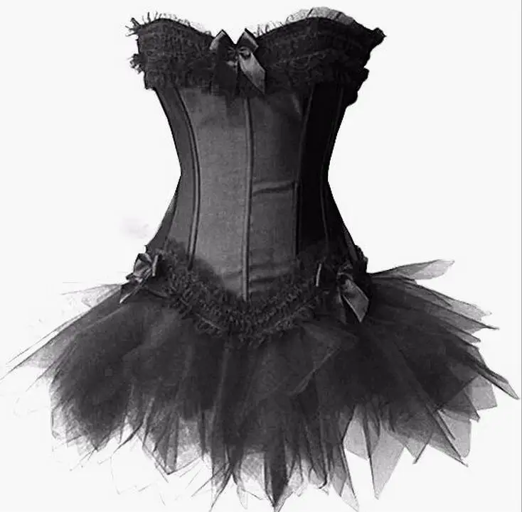 Платье корсет Burlesque на бретельках готическое Бюстье юбка пачка викторианская