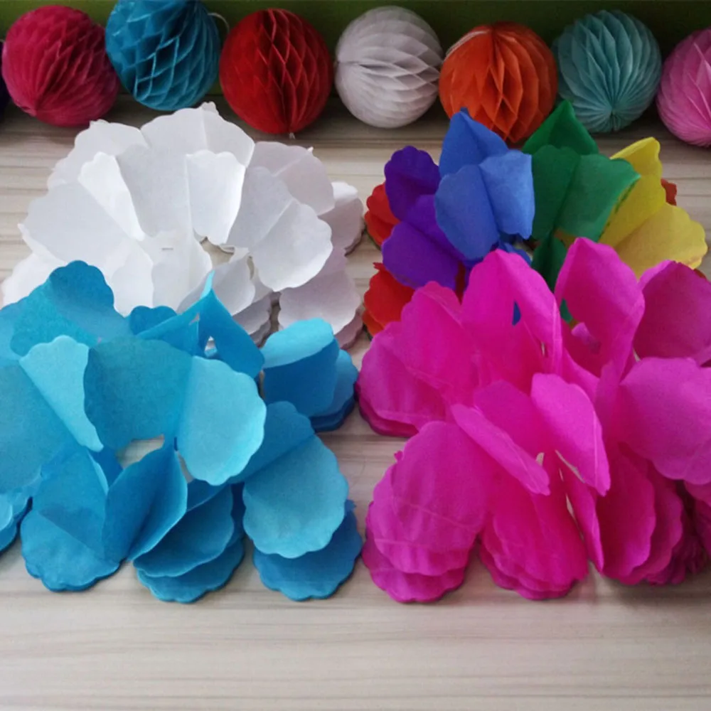 3 м четырехлистные бумажные гирлянды в форме клевера для свадьбы вечеринки дня