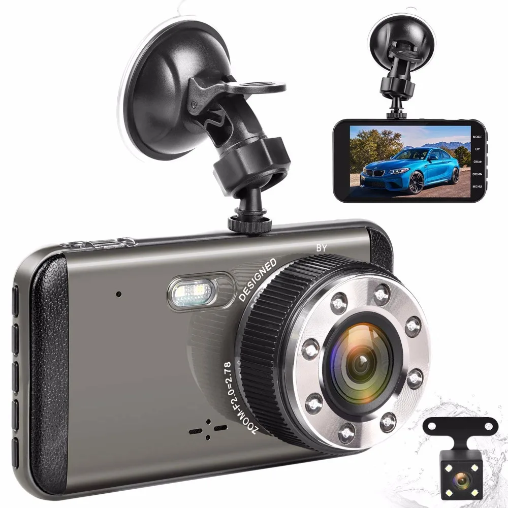 Автомобильный видеорегистратор 4 дюйма IPS FHD 1080P 170 градусов|Видеорегистраторы| |