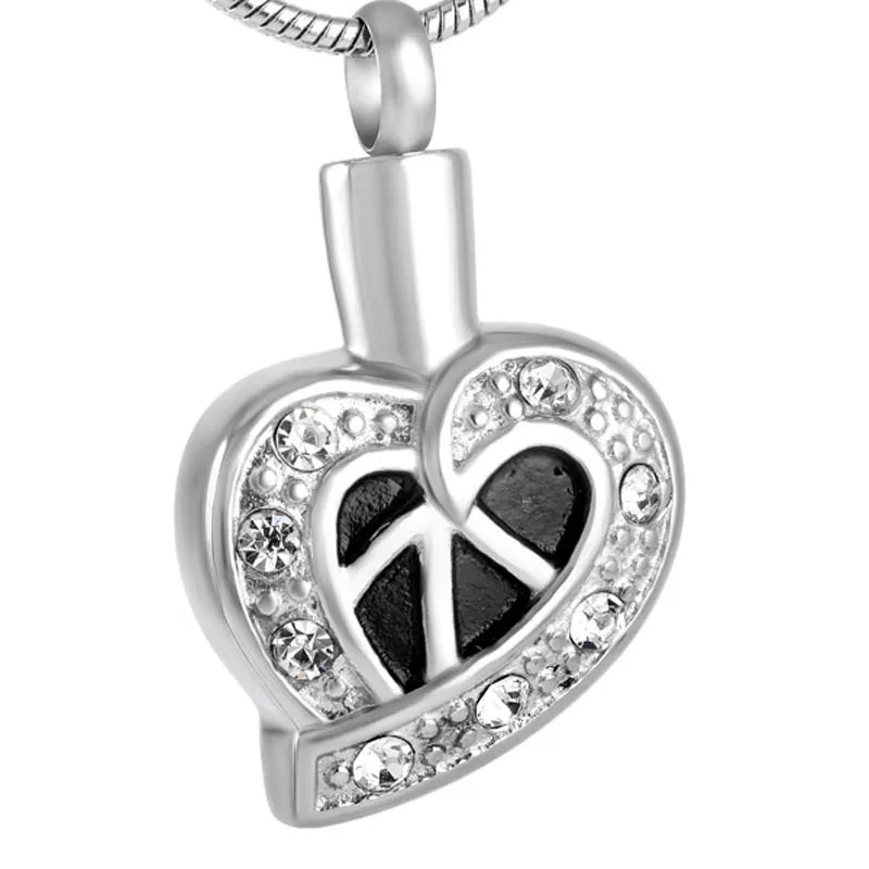 

Cremation Locket waterproof Memorial Urn Crystal Heart Memorial Ash Keepsake Pendant For Pet/Human Ashes promotion