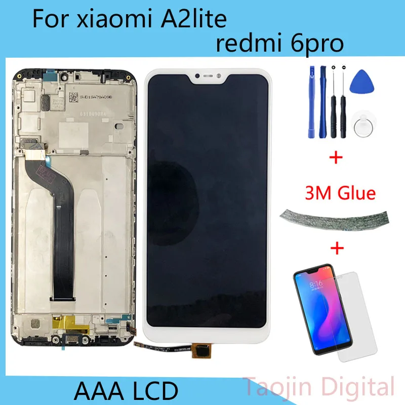 Оригинальный ЖК дисплей 5 84 дюйма для Xiaomi Mi A2 Lite дигитайзер сенсорного экрана в