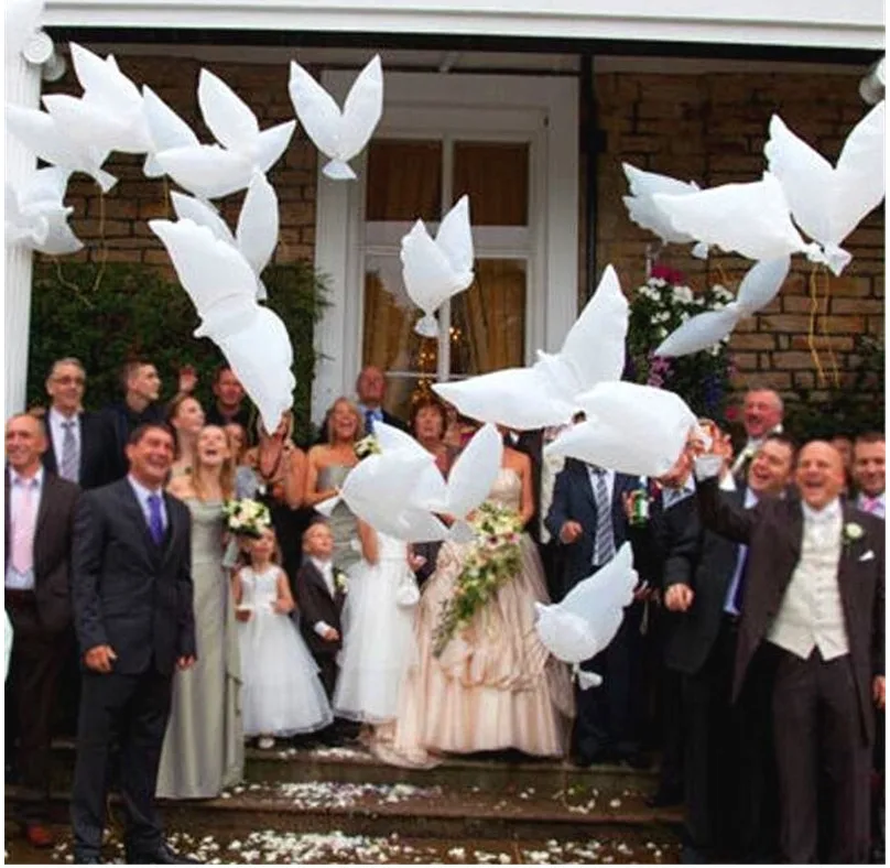 CAMMITEVER 2 шт голубь Свадьба Вечеринка брак ПВХ воздушный шар Невеста годовщина