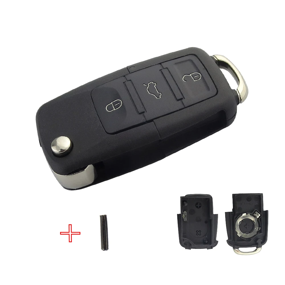 OkeyTech 2 3 кнопки Складной флип ключ корпус автомобильный Замена для VW Golf 4 5 Passat B5 B6
