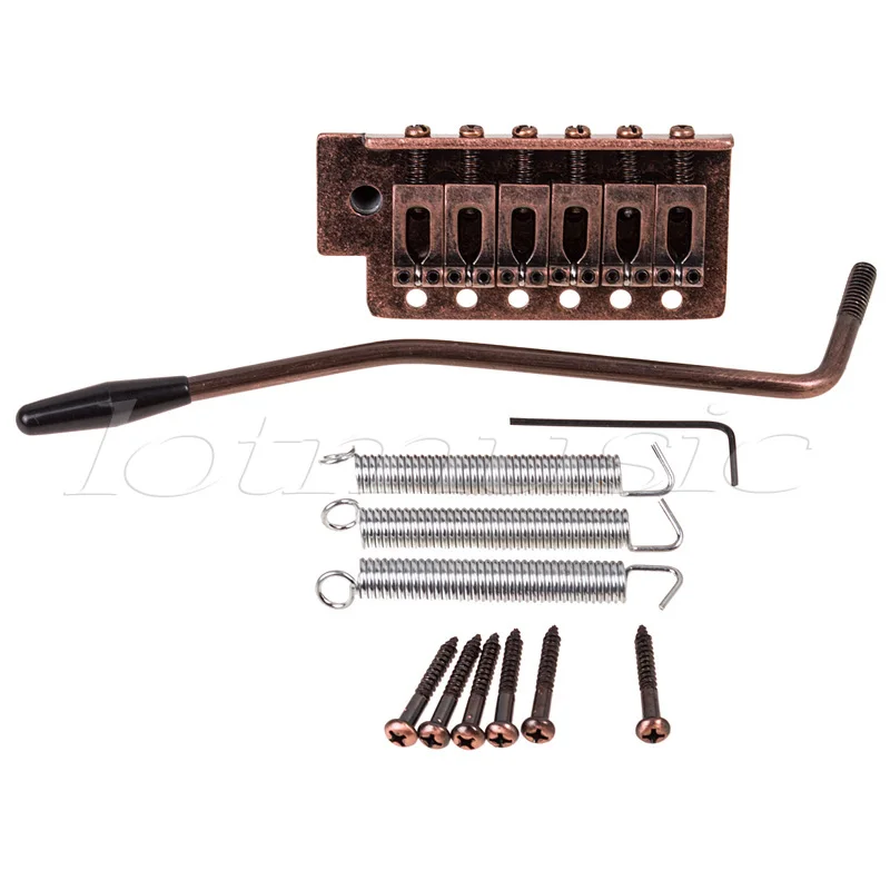 Тремоло-Система 6 Струны для Электрогитары Частей Аксессуары Золото Черный Хром