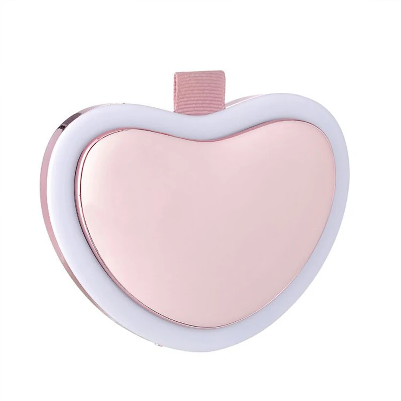 pink Litwod Z30 любовь ручные обогреватели creative usb для зарядки(для нанесения макияжа) со светодиодной подсветкой по краю и зеркало ручные обогреватели внешний аккумулятор «Три в одном» Новизна подарки - Испускаемый цвет: pink