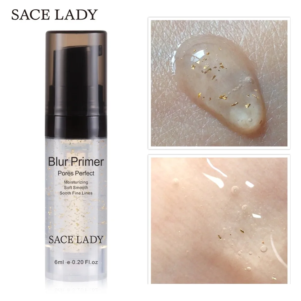 SACE LADY Blur Primer основа для макияжа основа для лица 24 к Золотая основа масляный праймер контроль Профессиональный матовый макияж поры бренд Косметика