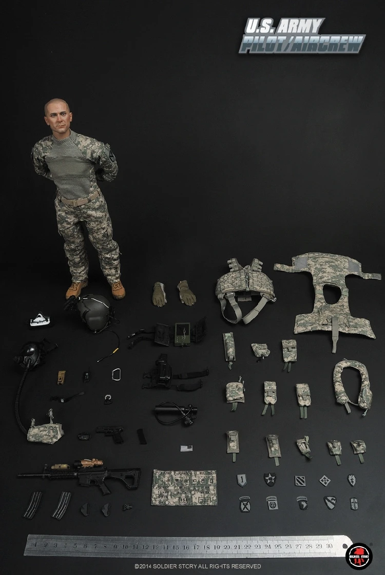 1/6 весы военный деятель кукла армии США пилот/Экипаж 12 &quotЭкшн фигурки Куклы