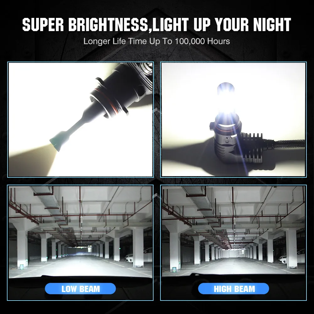 1:1 дизайн NOVSIGHT новейшая технология Автомобильных Фар H4 LED H7 H11 H8 H9 HB3 9005 HB4 9006 50 Вт