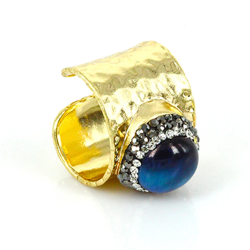 Очаровательные каменные бусины с натуральным синим коричневым и тигровым глазом