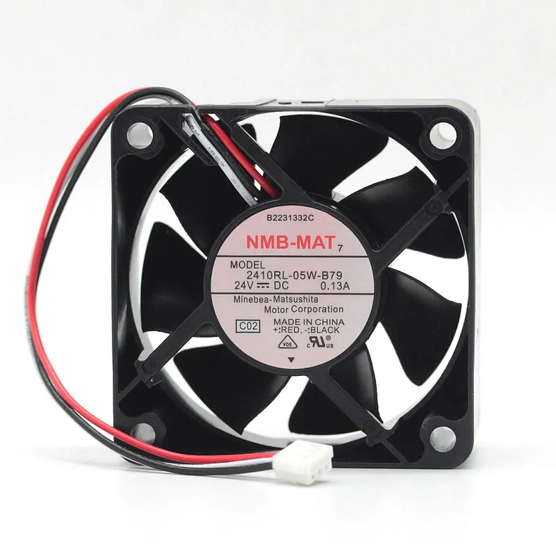 Оригинал для NMB 2410RL 05W B79 24В 0.13A двойной шарикоподшипник 6025 Регулируемая частота