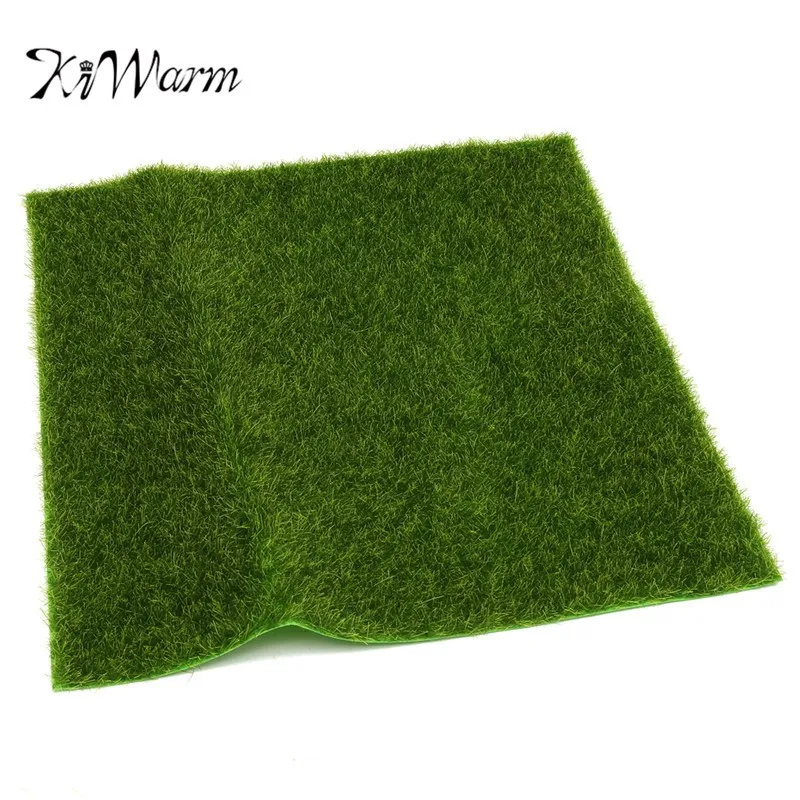 Фото Новый Искусственный мох лист травы KiWarm квадратный имитационный коврик модель