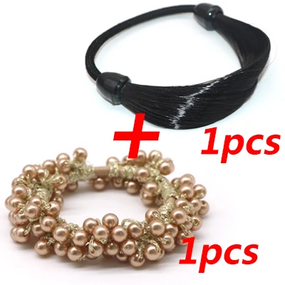 2PCS Style 21 Женская тиара, атласная лента, бант, лента для волос, резинка для волос, аксессуары для волос, прическа, ободки для девочек - Цвет: 2PCS Style 21
