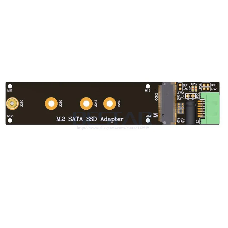 2018 Новый M.2 SATA SSD адаптер удлинитель Кабель M2 поддержка SATA3 6g. s полная скорость ADT 18