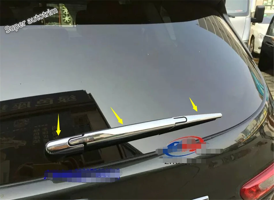 

Lapetus Chrome Rear Window Wiper Cover Trim / Streamer Molding Fit For Nissan Qashqai J11 2014 - 2020 ABS Accessories Exterior