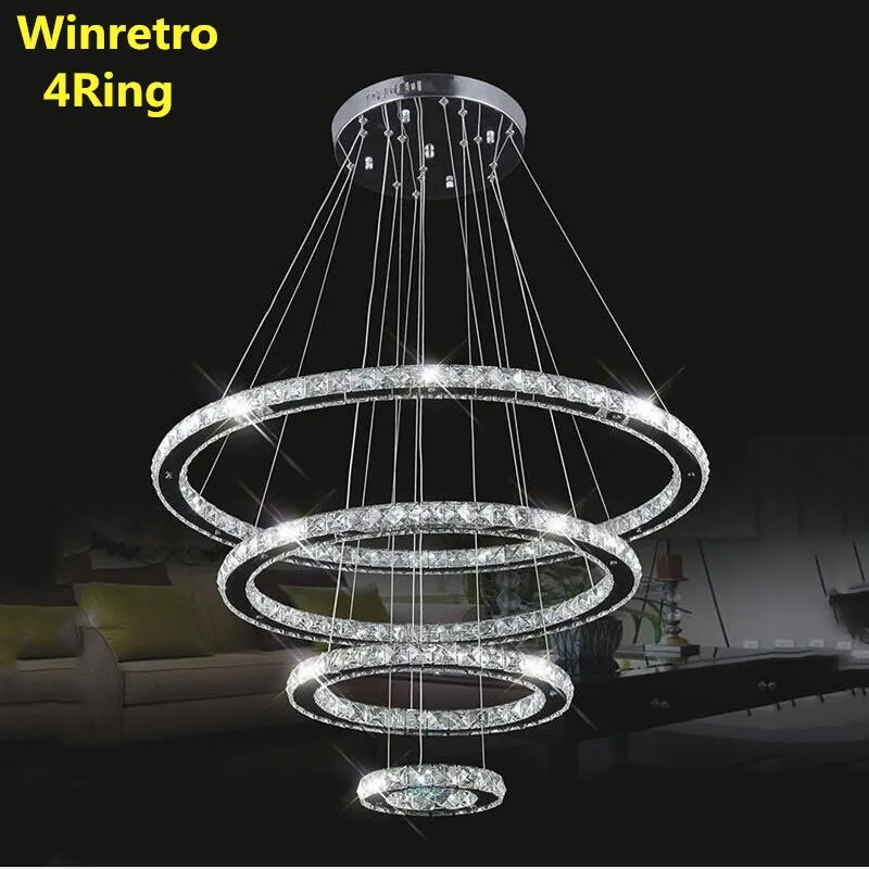 

Modern crystal chandelier Ring Lustre Led Crystal Chandelier Lighting Ceiling Chandeliers Lights Lamparas Suspension Lampen