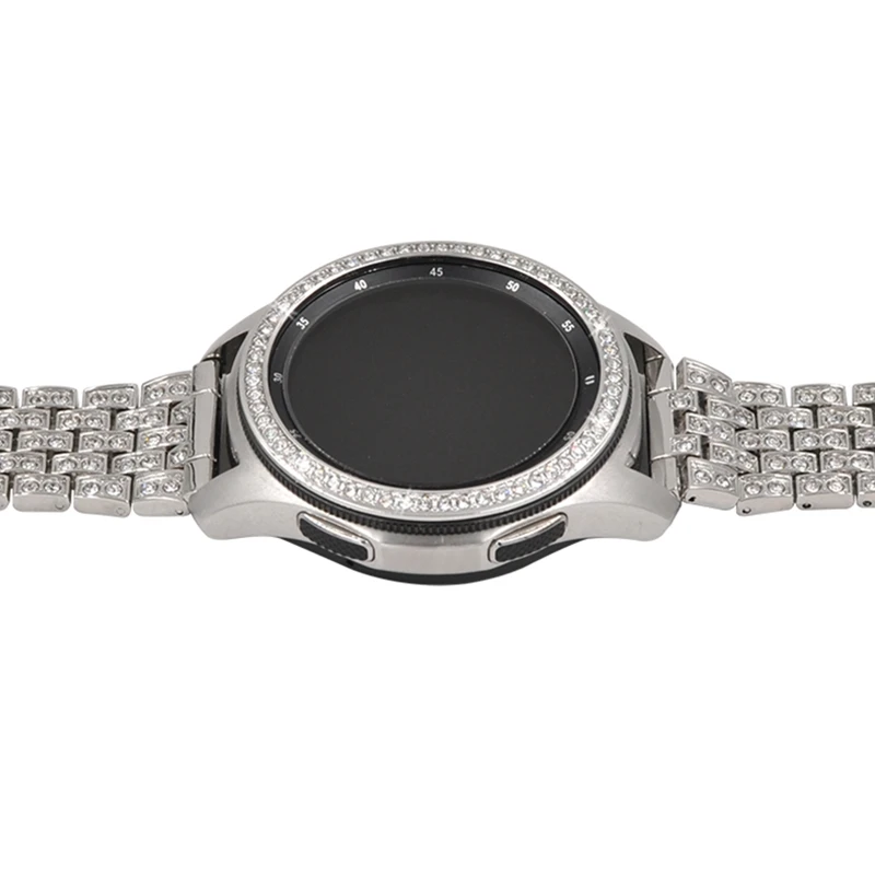 Новое поступление стальной ободок для samsung Galaxy Watch 46 мм/42 мм/gear S3 АЛМАЗНОЕ КОЛЬЦО клеющаяся крышка защита от царапин рамка