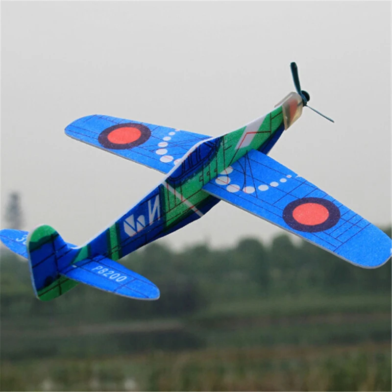 

1PCS Hand Throw Flying Glider Planes EPP Foam Airplane Mini Drone Aircraft Model Toys For Kids Random Color 19cm