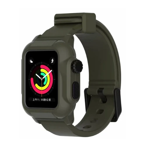 11 Военный водонепроницаемый чехол ремешок для Apple Watch band 42 мм Iwatch Series 3 2 спортивные часы с браслетом и защитным чехлом - Цвет ремешка: 11