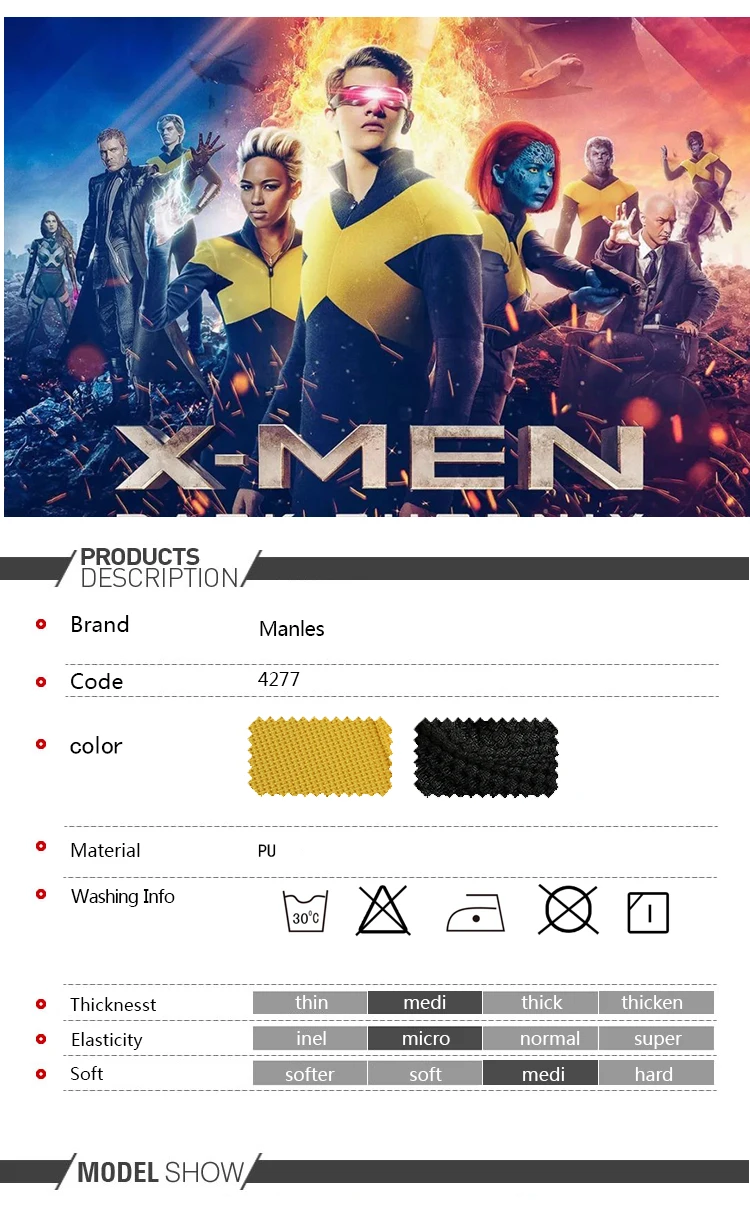 X-men: Темный Феникс Косплей Циклоп Nightcrawler Магнето костюм одежда супергероя Хэллоуин мужская одежда полный комплект костюма