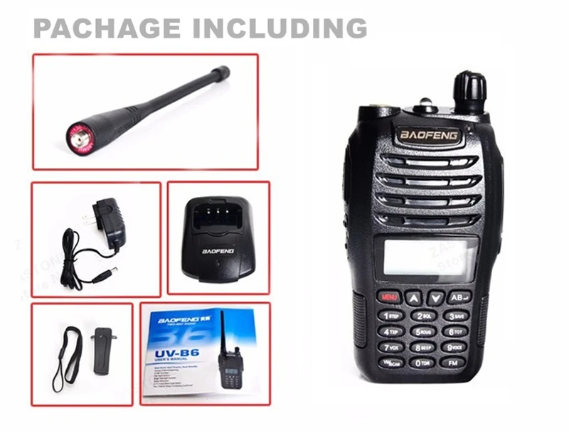 Baofeng UV-B6 рация коммуникатор двухдиапазонный VHF B6 радиоприемник HF трансивер 2 способ радио Midland B5 Модернизированный