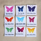 Этикетки с логотипом на заказбрендовые ярлыки, именные ярлыки для детей, термоклейкие, именные ярлыки для одежды, 96 шт.