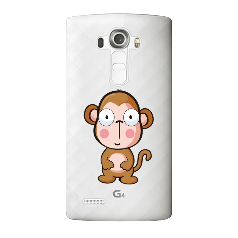 Мягкий прозрачный чехол для телефона из ТПУ с обезьянкой LG G3 G4 G5 V10 K3 K4 K5 K8 K10 2017 Google