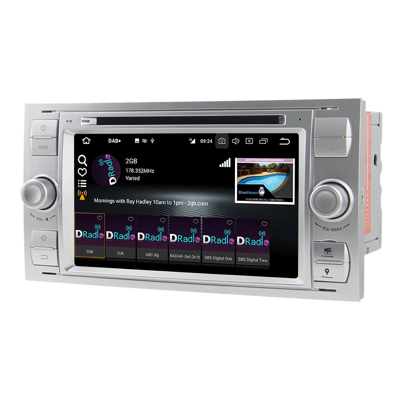 2 Din Автомобильный мультимедийный плеер Android 8 0 gps Авторадио для Ford Transit 2004 до 2008 7