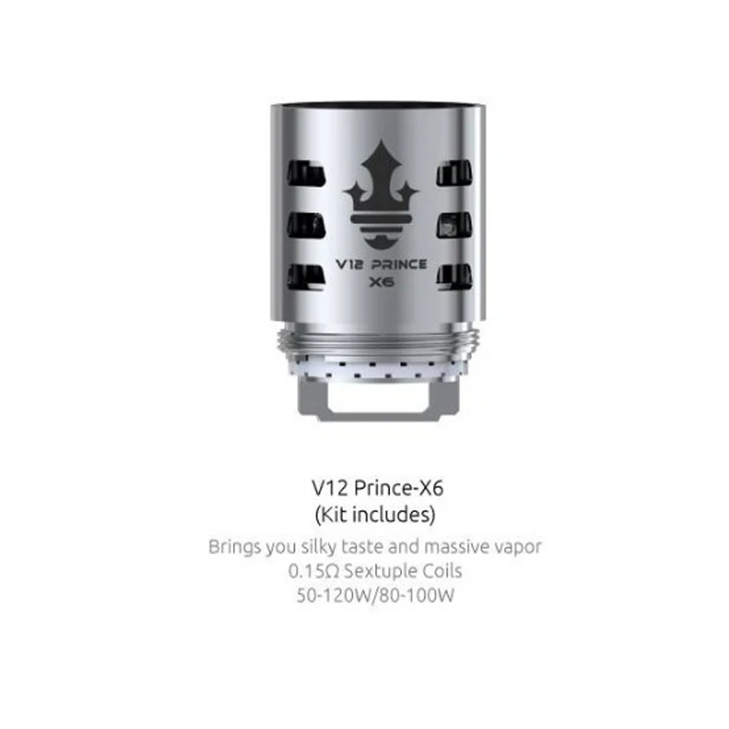 3 шт./лот SMOK TFV12 Prince Coil X6/Q4/T10/M4 катушка для бака TFV12 Prince атомайзер подходит для Mag kit/X-Priv Kit