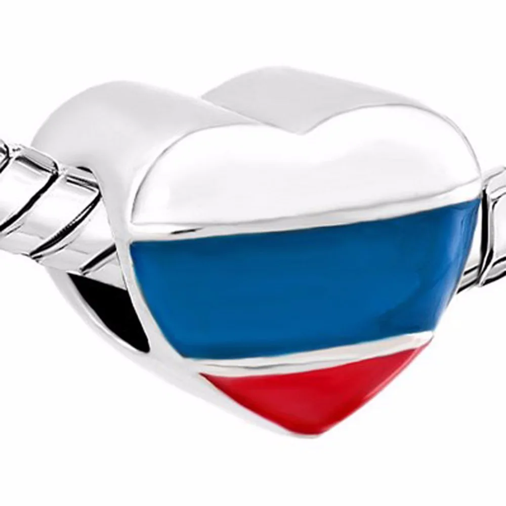 Слайд шарм Бесплатная доставка Новая Европейская мода любовь Русский Флаг Шарм
