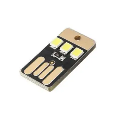 1 шт. новинка Портативная USB лампа для карточки светодиодный брелок ключей мини