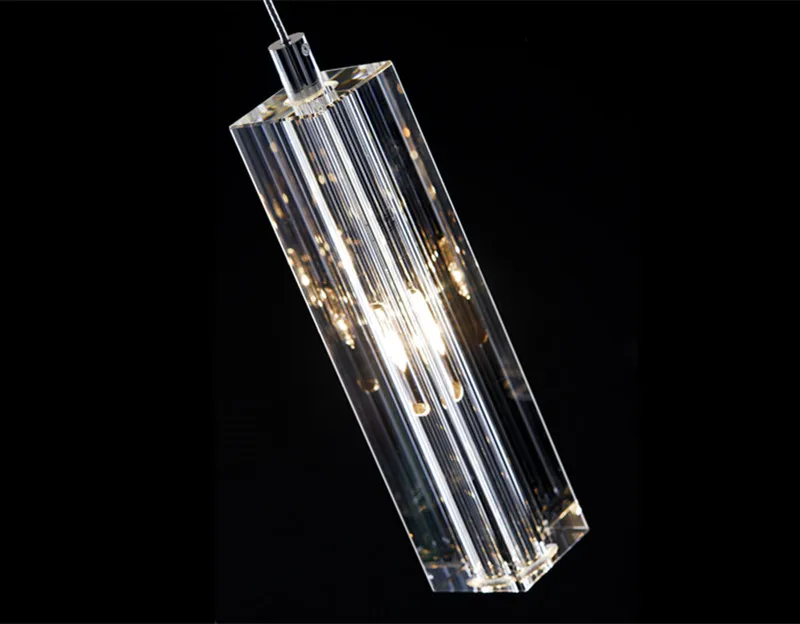 Круглый хрустальный подвесной светильник G4 светодиодный потолочный с