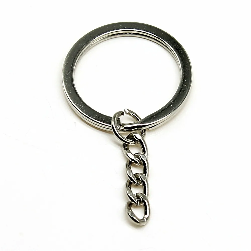 Брелок для ключей мужчин и женщин разделенное кольцо с цепочкой сделай сам