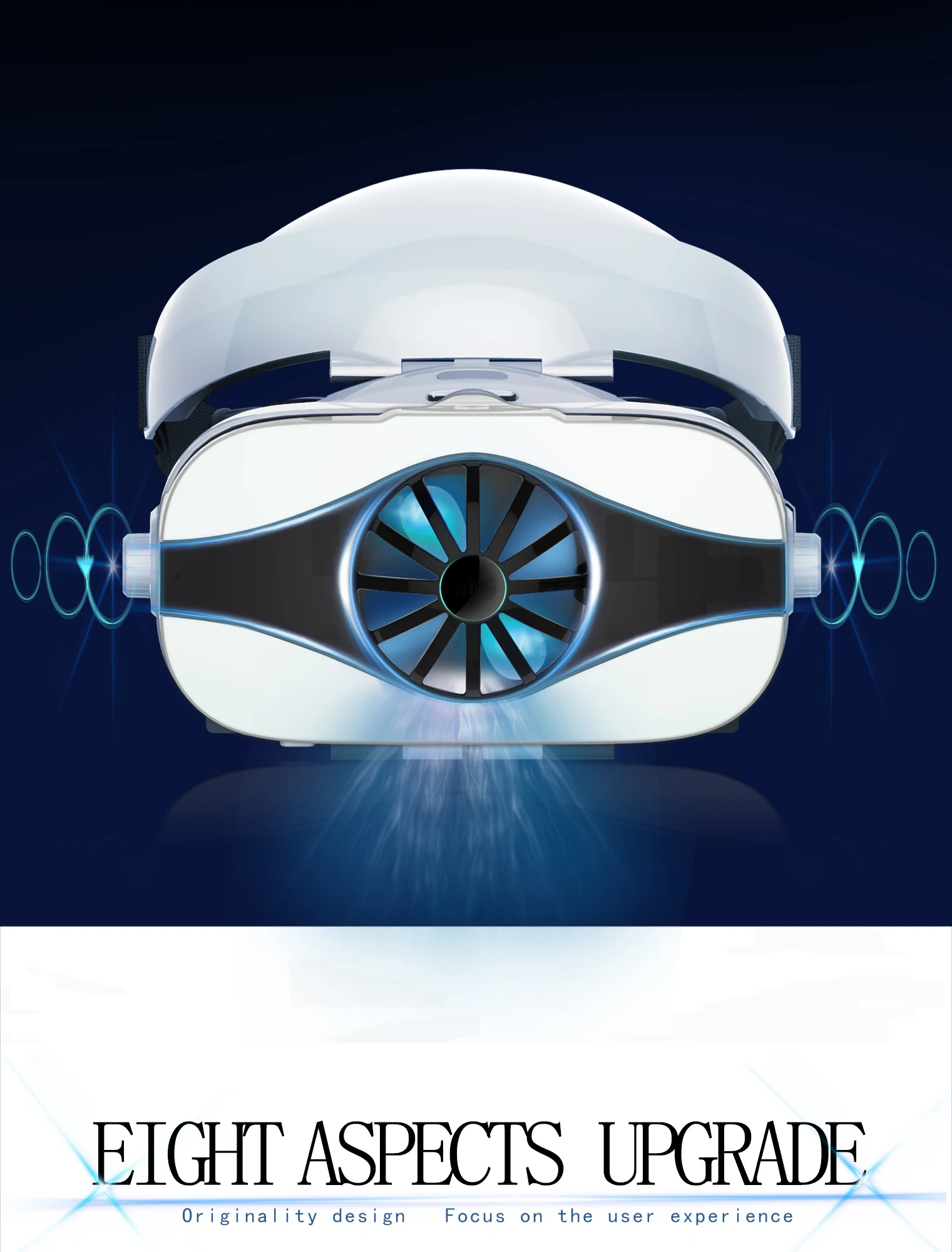 Fiit VR 5F версия гарнитуры Вентилятор охлаждения виртуальной реальности очки 3D очки Deluxe Edition шлемы смартфон дополнительный контроллер
