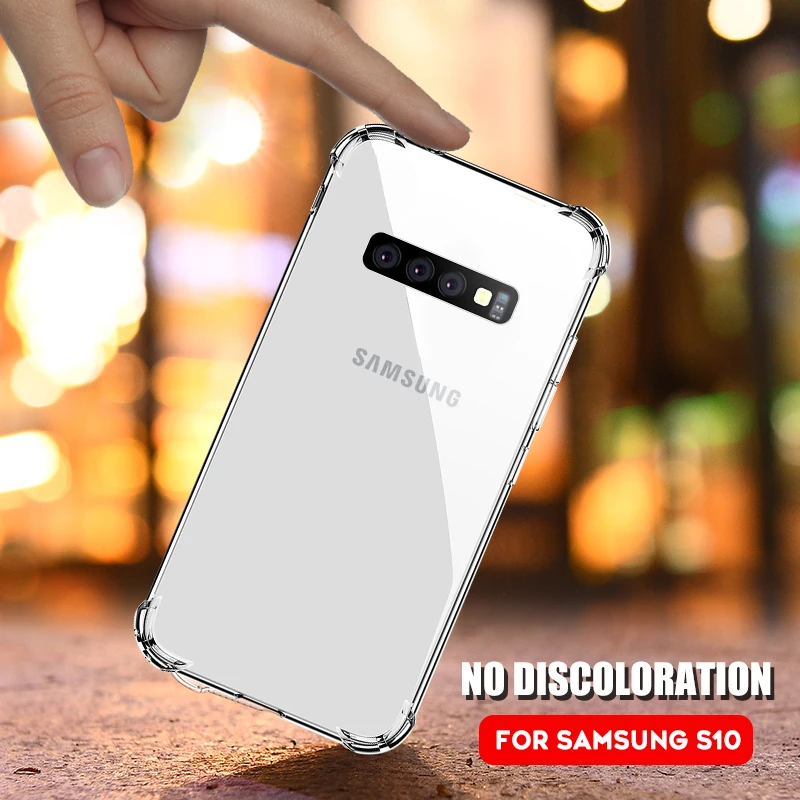 Прозрачный чехол с подушкой безопасности для Samsung Galaxy A50 A30 A70 A10 A40 A20 S10 S9 S8 Plus S10e Note8
