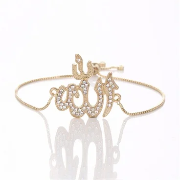 KC gold 1 Классические популярные модели милый мусульманский Религиозный браслет в виде сердца для женщин Eid al-Fitr moon stars Ювелирные изделия Подарки - Окраска металла: KC gold 1