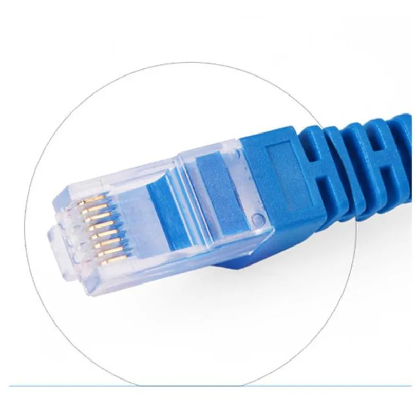Патчкорд CAT 5e для сетей Ethernet синий роутеров модемов компьютеров профессиональный