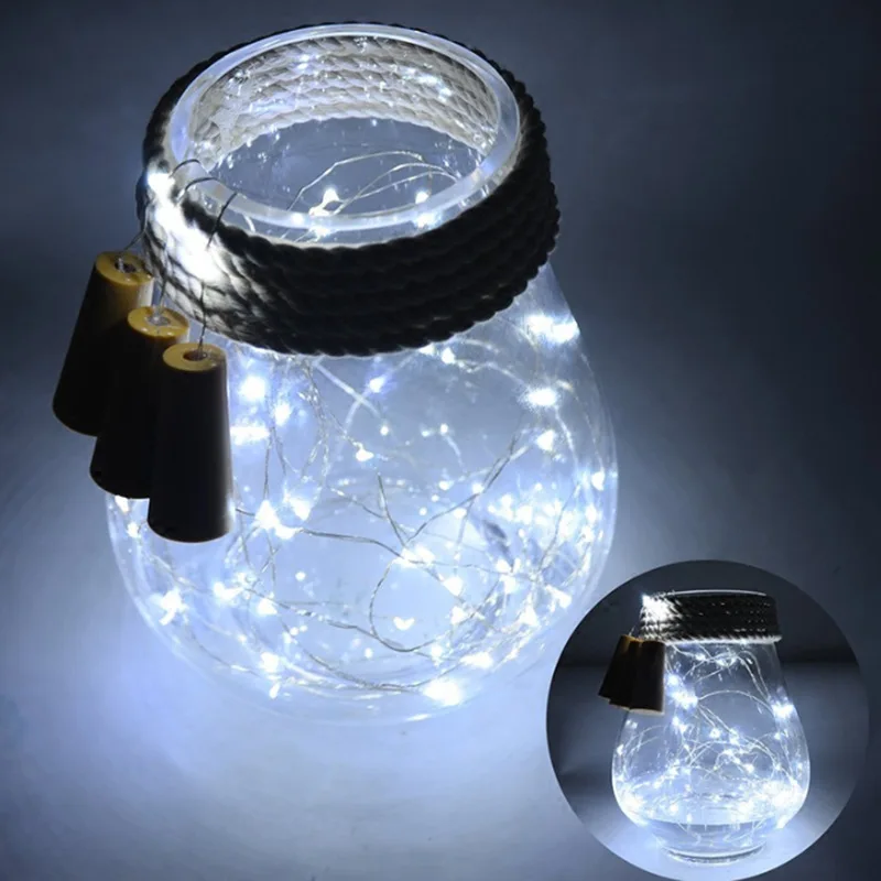 2 м Медный провод строке Star Light Батарея включены Фея Водонепроницаемый открытый