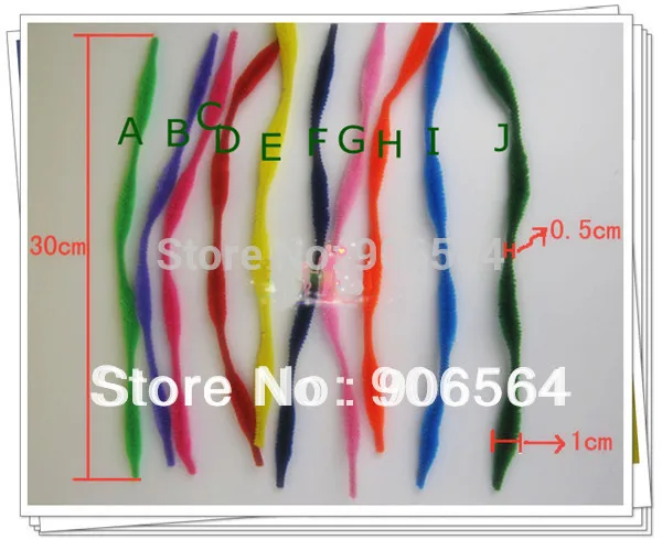 Волнистая пушистая палочка из синели стебель 12 дюймов детское художественное