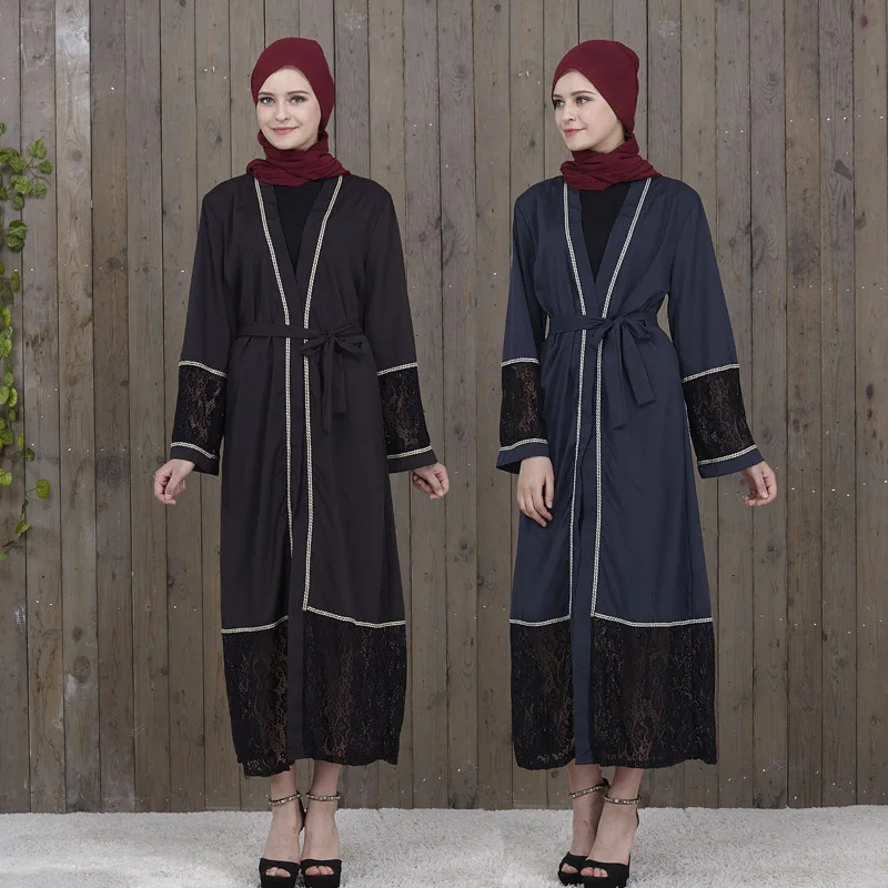 Мусульманское женское платье с жемчугом Abaya мусульманский марокканский кафтан