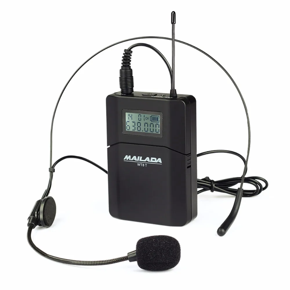 Mailada WT8 T UHF 638 648 мГц Беспроводной передатчик для гид