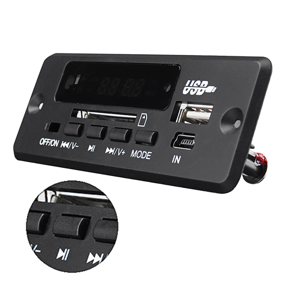Новый стиль автомобиля MP3 Bluetooth декодер доска 5 В/12 vPCBA аудио модуль для