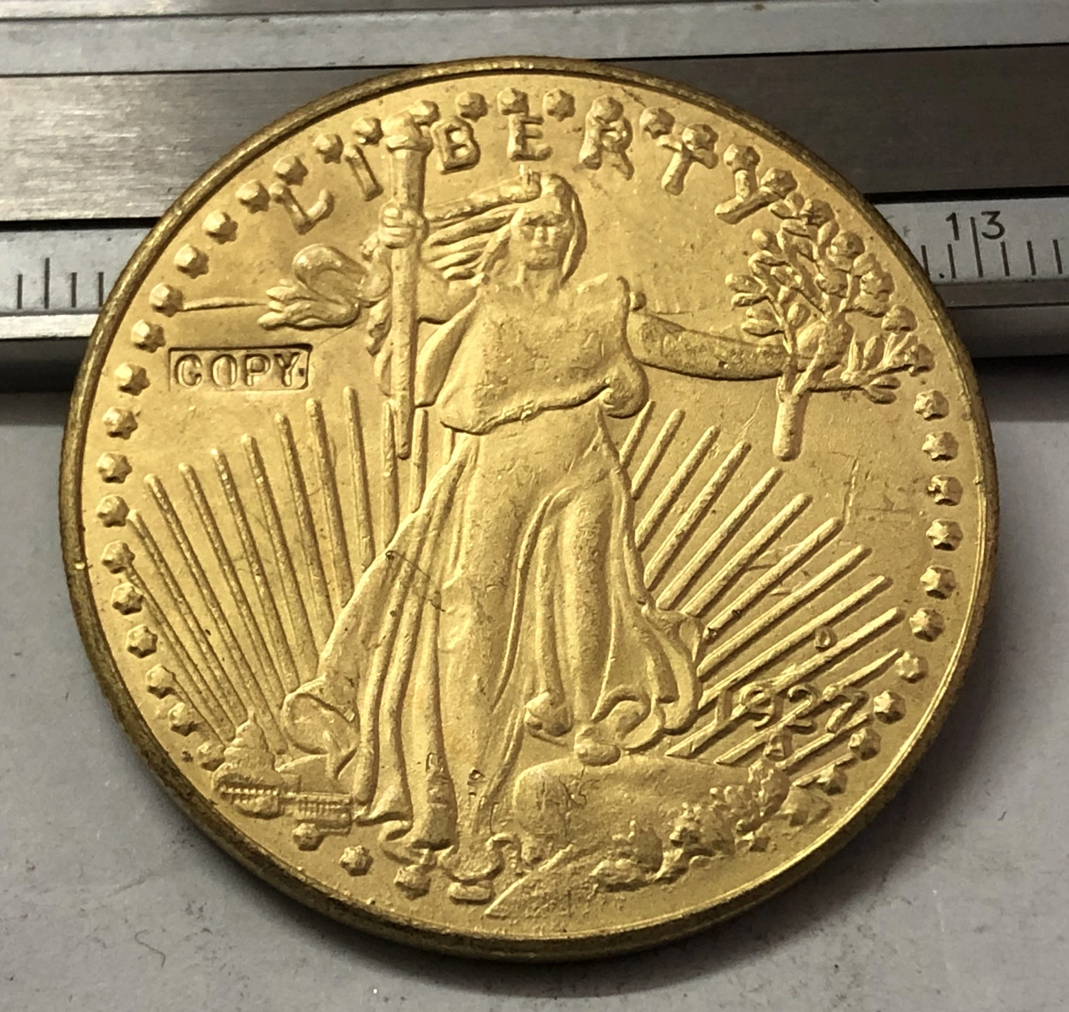 1927 P. D.S США SAINT GAUDENS $20 Золотой доллар точная копия монеты|Безвалютные монеты| |