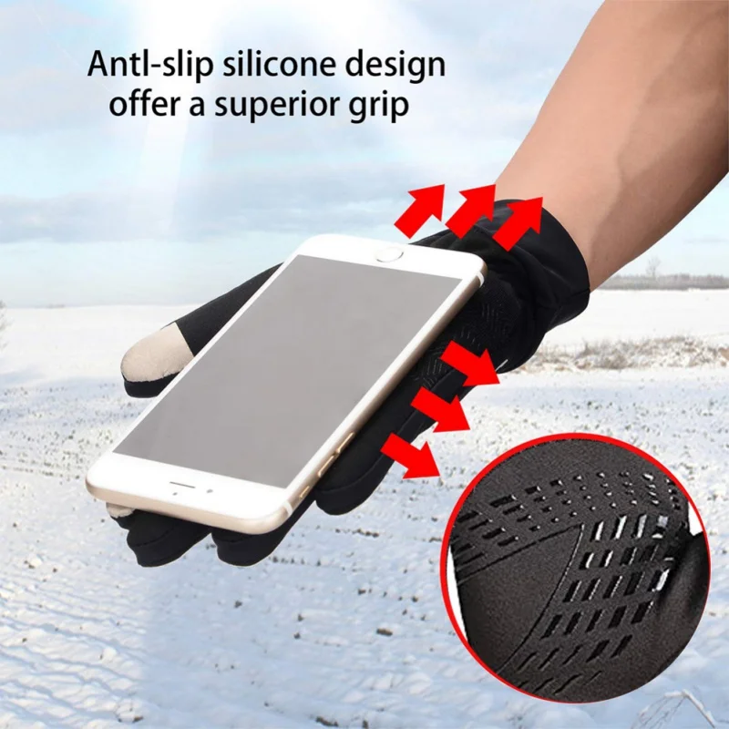 

Touch Screen Windproof Outdoor Sport Gloves Men Women Skiing Gloves Outdoor Sport Gloves Warm Running Gloves