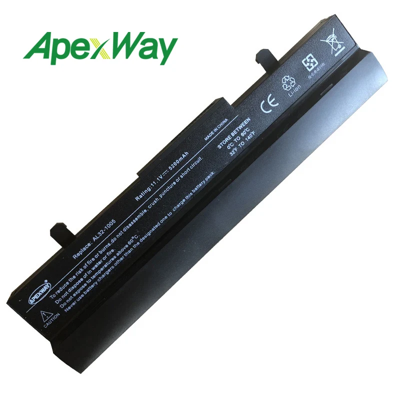 Аккумулятор Apexway для ноутбука 4400 мАч Asus Eee PC 1001P 1001PX 1005PX 1005 1005P 1005HA|laptop battery|laptop battery