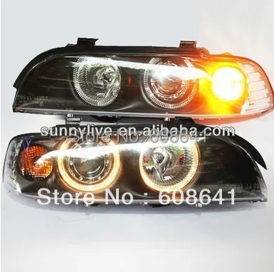 Для BMW E39 светодиодный ная фара с ангельскими глазами 1995 2003 год LF|for bmw|bmw e39 ledled angel
