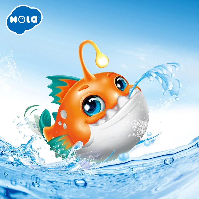 HOLA 8103 игрушка для ванны, носики для купания, Бивер, Lanternfish, игрушки для ванной, для детей, для плавания, для душа, для детей