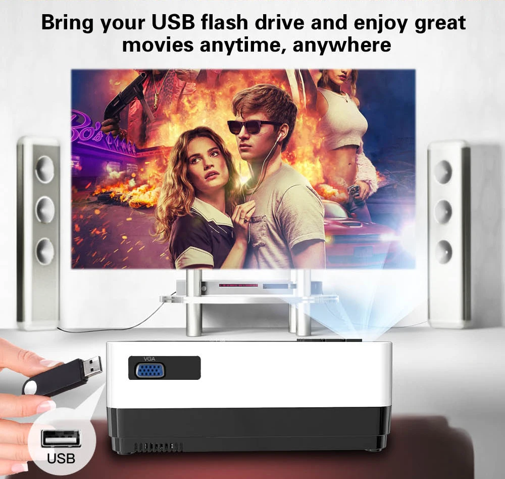 CRENOVA новейший светодиодный проектор HD 1280*728P Android 6,1 OS 4300 люмен домашний кинопроектор с Wi-Fi Bluetooth